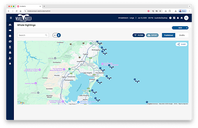 Seen WhaleWatch? Platform live shot by Mobiddiction app animation app design free whale app map design paas platform popular app saas uiux uix whaleapp whalewatch