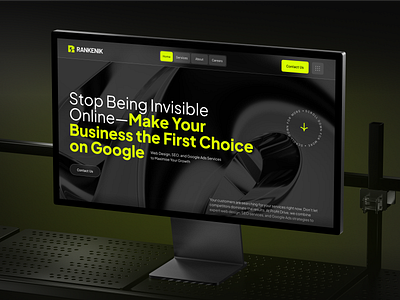 RANKENIK - Digital Marketing Agency Website UI UX Design Taqwah clean ui crm dark design marketing website seo seo agency tech ui ui design ux web app ui web design