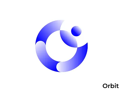 Orbit — Logo Design brand identity branding earth planet gradient logo letter o logo logo design mark minimalist logo modern logo o for orbit logo o logo orbit orbit logo orbit logo design planet planet logo software logo space branding logo technology