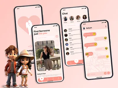 Modern Dating App UI/UX Design | Find Love with a Swipe 3d animation app development branding custom app design dating app dating app development dating app ui dating interface dating platform figma design flutter app design graphic design love app mobile app design mobile app ui social app design techgropse ui ux ui design