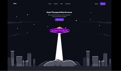 404 - Lost in Space 404 404page design error page illustration motion graphics product design ui uiux ux