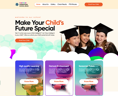 Stufenstein International School Enugu academia academic app blockchain branding child children decentralized graphic design illustration primary primary school school secondary secondary school tuition typography ui ux website