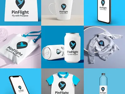 Pin Flight: Fly with Purpose Brand Identity & Logo Design best design branding business cleandesign corporate creative design graphic design logo logo design logoolshop logotype minimalistlogo professionalbranding simple style travel and tourism travel logo travelbranding traveling