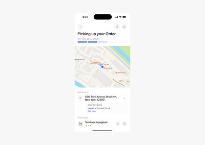 Picking up your Order - Iteration 2 design ui ui design ux ux design
