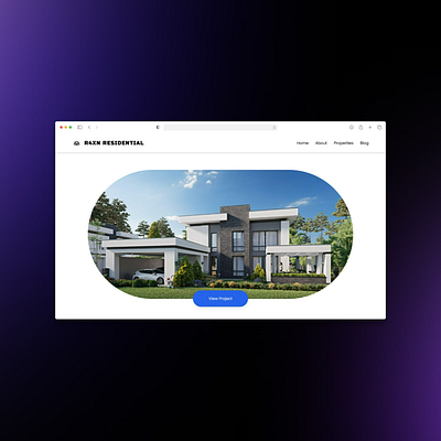 Residential Website design house landing page residential ui uiux ux website website design