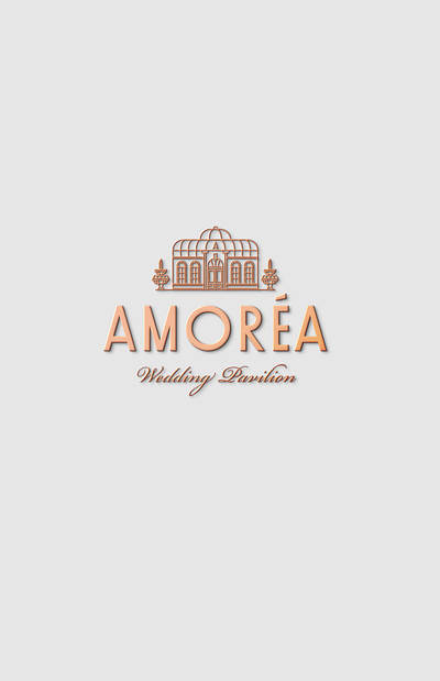 Romantic logo for luxury wedding pavilion brand branding logo logofolio logotype vector