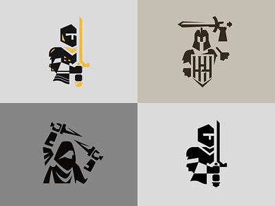 Logo options for a gaming group brand branding design elegant fantasy game gamer gaming graphic design knight logo logo design logo designer logodesign logodesigner logotype modern sword warrior