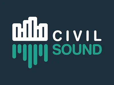 Civil meets Sound branding design graphic design illustration logo typography
