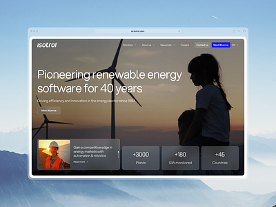 Isotrol big company energy figma real case renewable energy web webflow