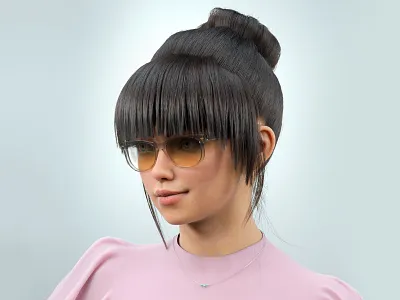 Realtime Hair Creation 3d character 3d hair anatomy blender cg hairstyle character grooming character modelling digital 3d game assets hair grooming realistic hair technical art