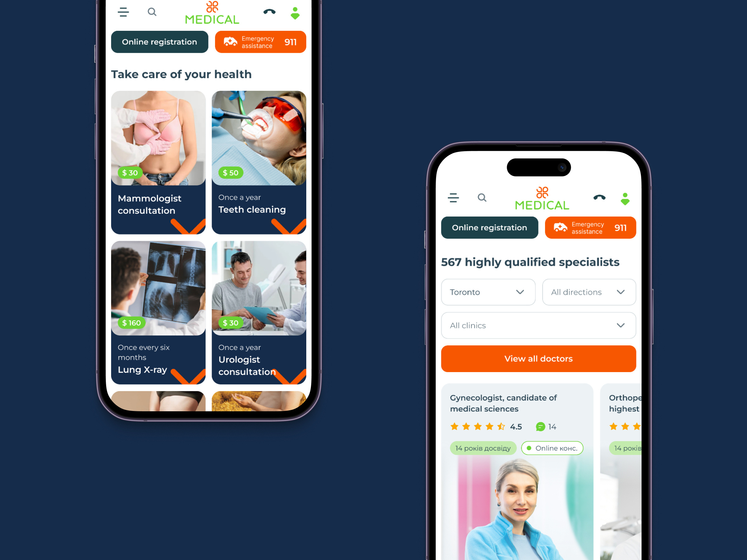 Medical app design by Turum-burum on Dribbble