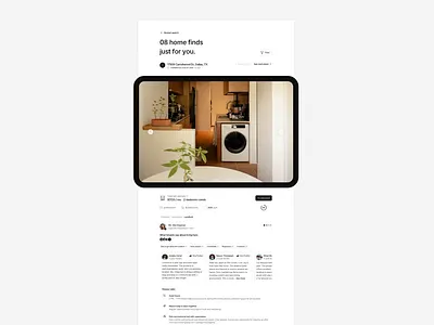 Rental Listing Overview UI animation homefinder landlord property property search propertyforrent realestate realty rental rentalui renter tenant uidesign