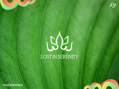 Lost in Serenity Logo (2025) apparel brand design branding clothing company corporate fashion floral flower logo design logo designer logo for sale logo idea logo inspiration logomark logotype lost in serenity lotus zzoe iggi