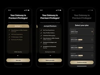 Private Community App - Paywall / Plans Screen UI Design app community design figma mobile paywall plans product design social network ui ui design ux design