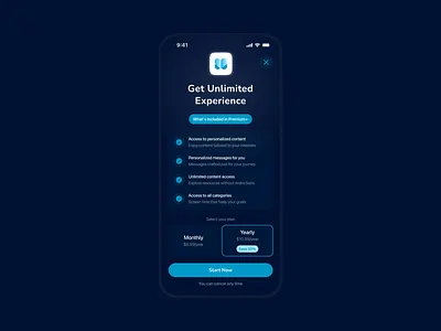 Mindfulness App Paywall UI Design app design figma mindfulness mobile paywall plans product design ui ui design ux design