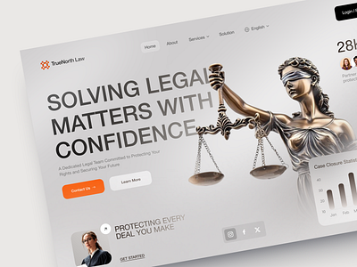 UIUX, Website for Legal Services analytics clean crm crypto dashboard design finance management modern platform product design saas task management ui ui design uiux ux ux design web website