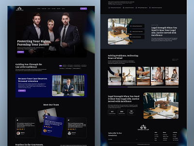 ⚖️ ATTORNEY AT LAW: Lawyer Service Website Landing Page advocate black clean consultant corporate landing landing page landingpage law law firm lawyer legal minimalist ui ui design uiux ux web design website