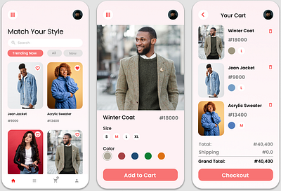 E-Commerce App branding graphic design motion graphics ui