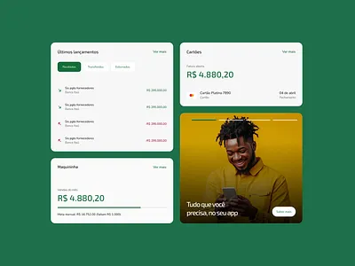 Composition study banner greeen ui web widgets yellow