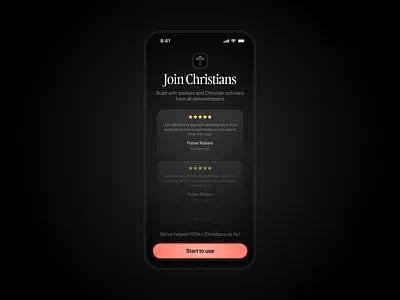 Bible Focus App - Welcome Screen UI Design app bible christians design figma focus graphic design mobile product design ui ui design ux design welcome screen