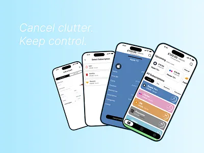 Subscription Management App app branding japanese management management app mobileapp simple submanage subscription ui ux