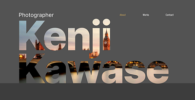 Photographer's Portfolio Site black branding classic graphic design japanese london photographer portfolio simple singlepage ui ux webdesign website