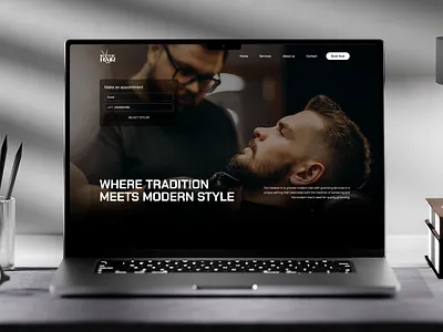 In The Hair Saloon | UI/UX - Web Development booking platform branding design dubai ui ui design uiux user interface website development