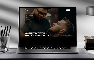 In The Hair Saloon | UI/UX - Web Development booking platform branding design dubai ui ui design uiux user interface website development