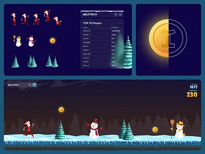Christmas run game christmas game game design