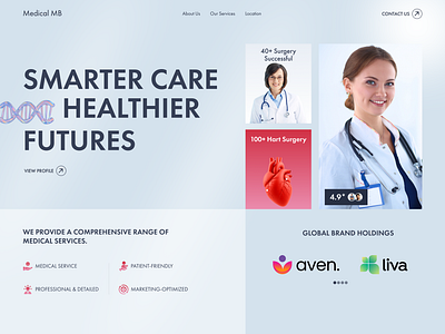 Medical MB Landing Page landingpageui userfocused webdesigngoals