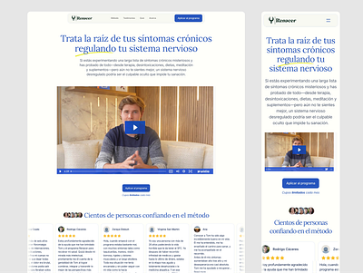 Health & Wellness Website // Renacer clean doctor healing health healthcare holistic landing page design life coaching medical medical design mental health mindfulness minimalist premium self developtment website design wellness