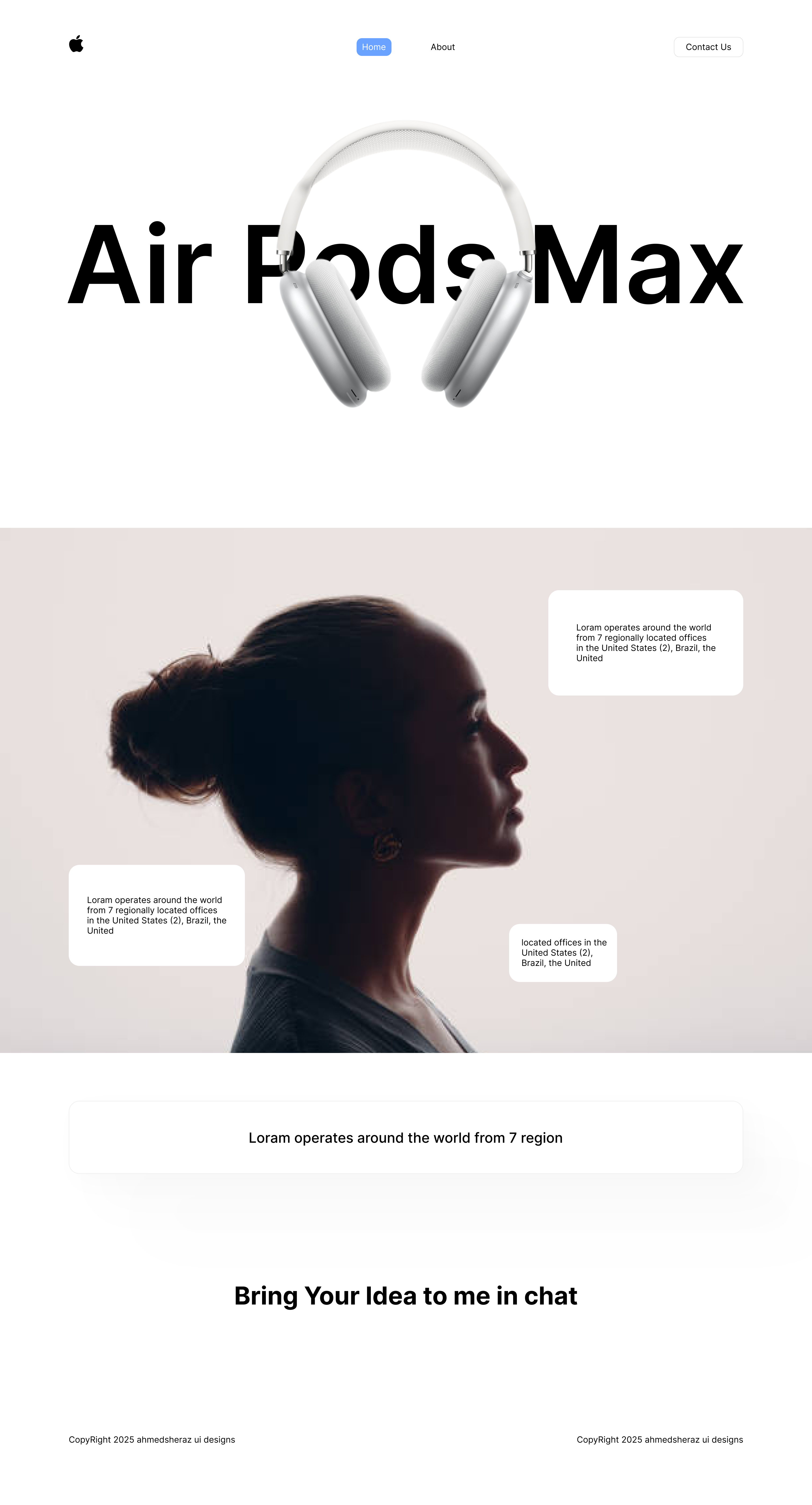 Apple AirPodsMax section Redesign 3d animation branding design graphic design illustration logo motion graphics ui vector