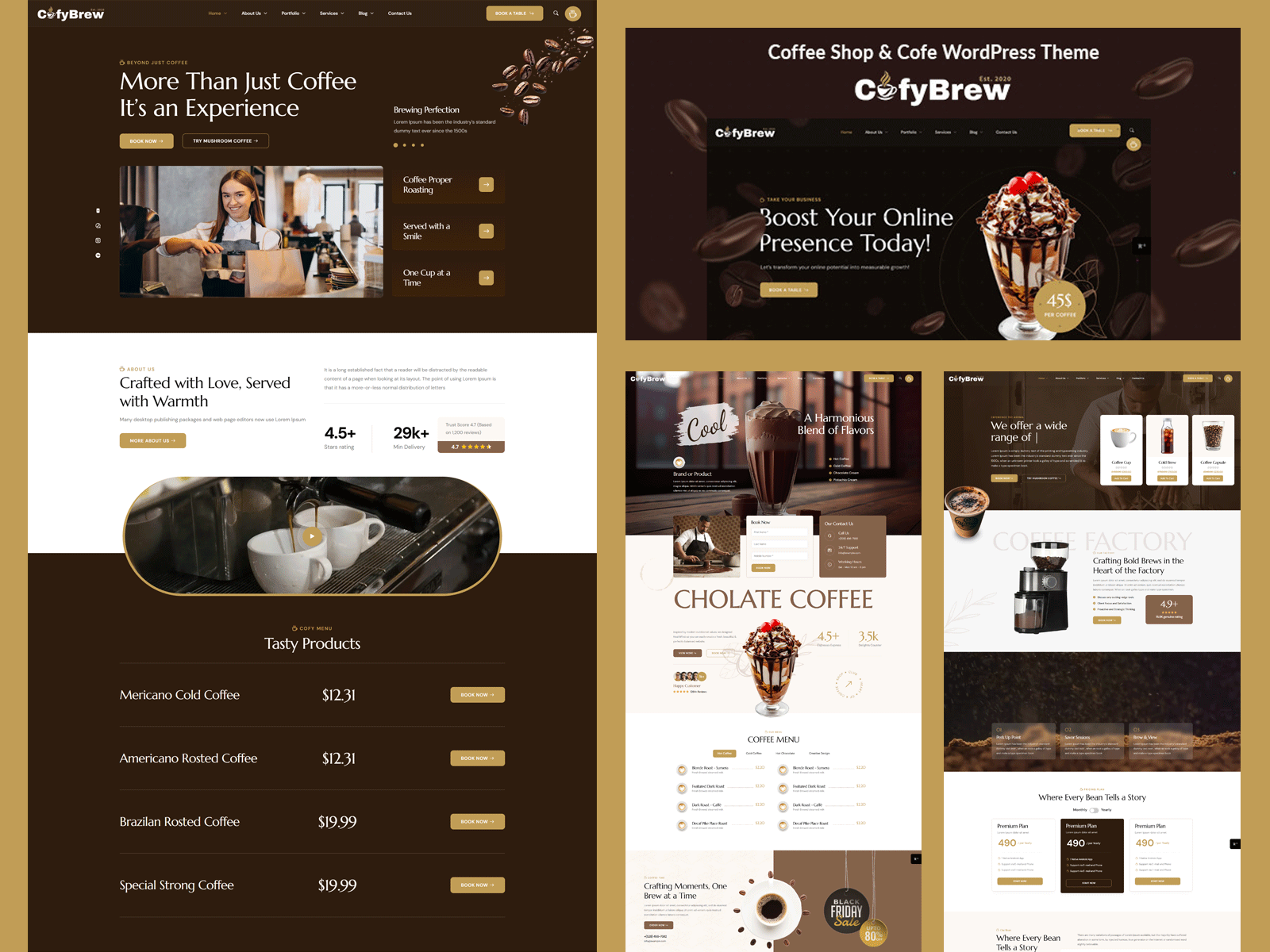 ☕Brew Your Brand Online with Cofybrew!☕ bakerywebsite cafewordpresstheme coffeelovers coffeeshoptheme cofybrewtheme responsivedesign woocommercetheme wordpressdesign