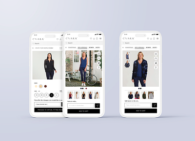 Evara | Ecommerce Application Development app development branding design dubai ecommerce app nodejs react software development ui ui design uiux user interface web application