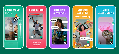 Social Media App - App Store Screenshots Design app store design figma graphic design product design screenshot social media ui ui design ux design