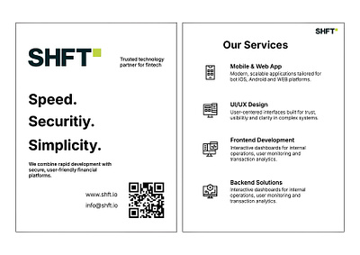 SHFT Flyer Design branding graphic design logo ui