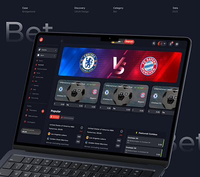 Betting platform | UI UX Design betting cassino clean design ui ux
