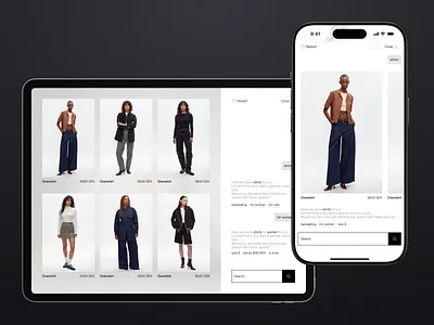 Fashion ChatGPT style Search ecommerce fashion product ui ux web