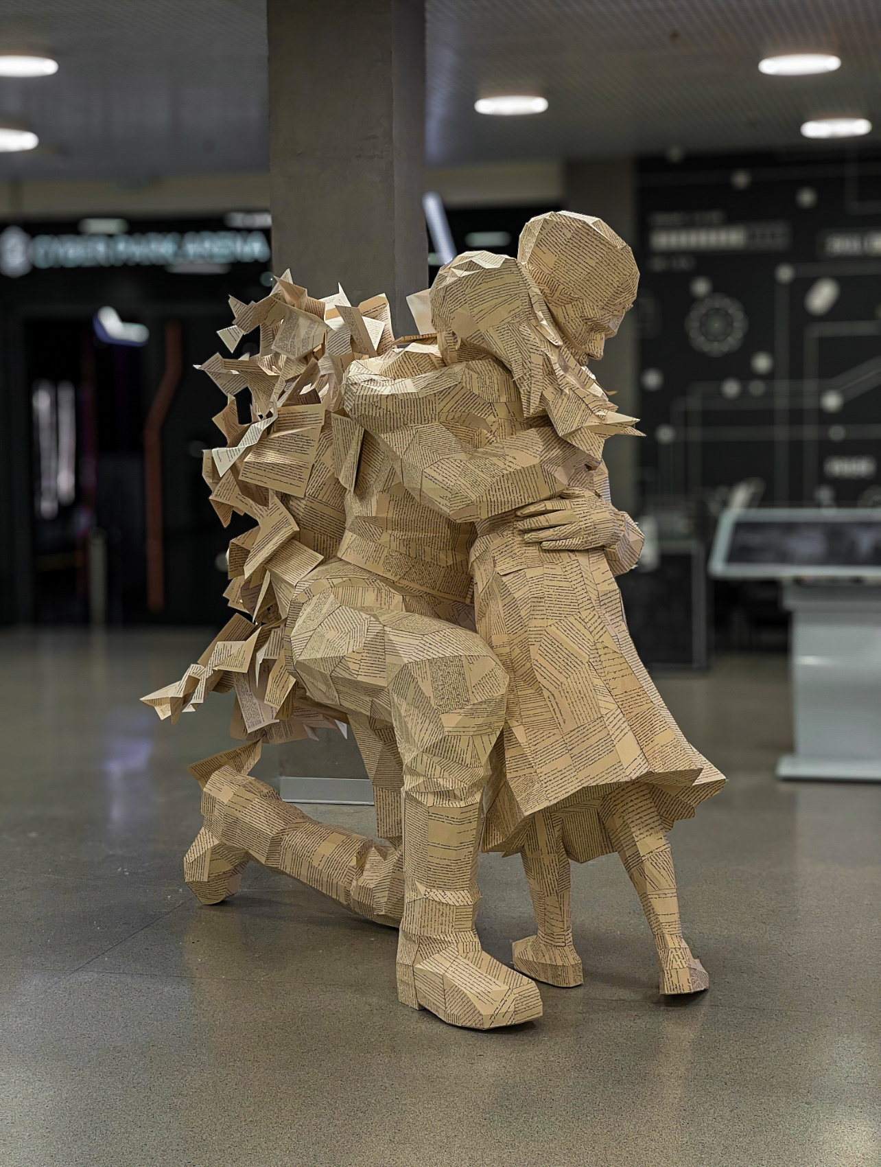 "Farewell". Soviet Soldier of Front's Letters with his Daughter 3d craft design diy origami graphic design lowpoly papercraft pepakura