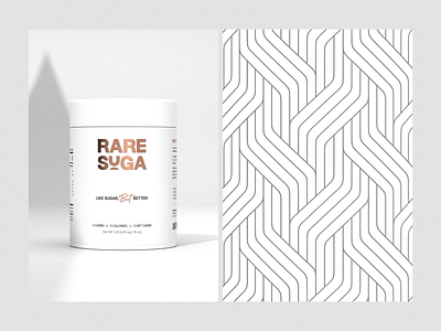 Rare Suga || Label design, Pattern & 3D Visualisation 3d 3dmodelling 3drender aboxagency branding custom design design geometeicdesign geometric pattern healthcare label design productender realisticbox realisticdesign visulisation