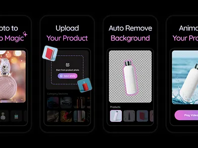 AI Photo App - App Store Screenshots Design ai app app store design figma graphic design mobile photo screenshot ui ui design