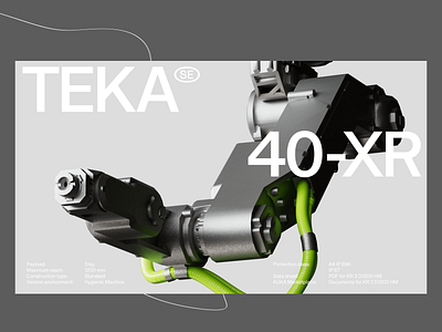 Robotic Arm Product Showcase 3d 3d render brand identity branding branding design design engineering graphic design logo logo design logotype minimalist modern modern design modern logo product design teka visual identity