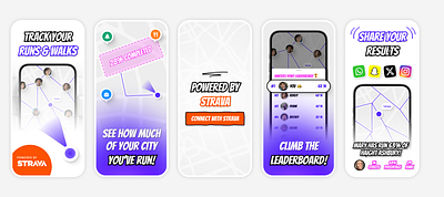 Run Tracking App - App Store Screenshots Design app app store design figma graphic design mobile run screenshot tracking ui ui design ux design