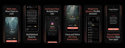 Focus App - App Store Screenshots Design app app store bible christians design figma focus graphic design mobile pray product design screenshot ui ui design ux design