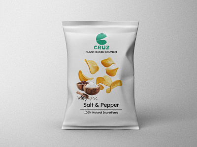Cruz - Plant based crunch - Brand Design brand design branding chips design fair trade figma graphic design logo natural package design potato chips ui website design