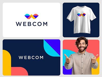Letter W logo concept brand identity branding colorful graphic design letter w logo logo design minimal modern multicolor tech w logo
