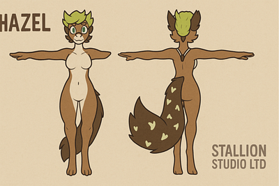✅ Model Name: Hazel ✅ Platform: VRChat / PC compatible 3d anime blender cartoon design furry hazel open for commission rig stallion studio limited vrchat