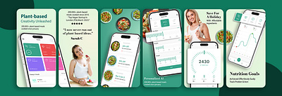App Store screenshots for diet app app mockup app screenshots app stoe app store preview app store screenshots diet app healthy food app play store screenshots