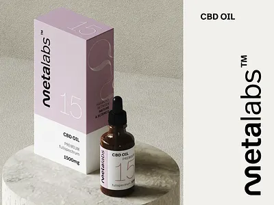 MetaLabs CBD Oil branding cbd clean clinical graphic design logo millenial minimal minimalist package packaging premium product simple