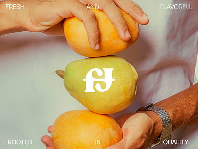 Rooted in Quality: Food Branding brand brand identity branding branding design design fresh fruits identity logo logo design logotype logotype design pears product product design quality vibrant yellow